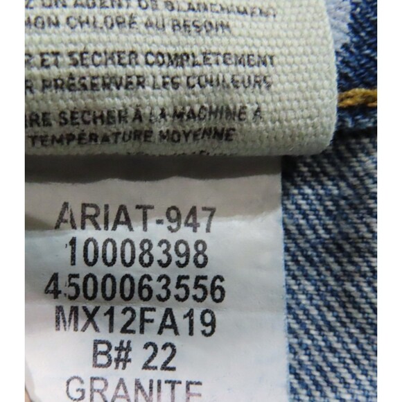 Ariat Jeans Men 40x32 Medium Wash Relaxed Bootcut Granite Straight Leg Western - Picture 11 of 12